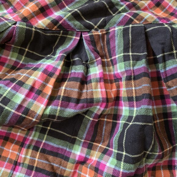 Gymboree Girls Size 10 Skirt Sweater Outfit Yellow Plaid Short Sleeve Buttons - Picture 8 of 10